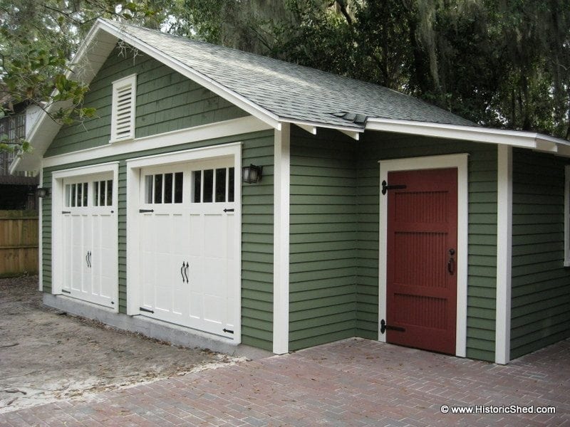 One-Car Garages Historic Shed Florida
