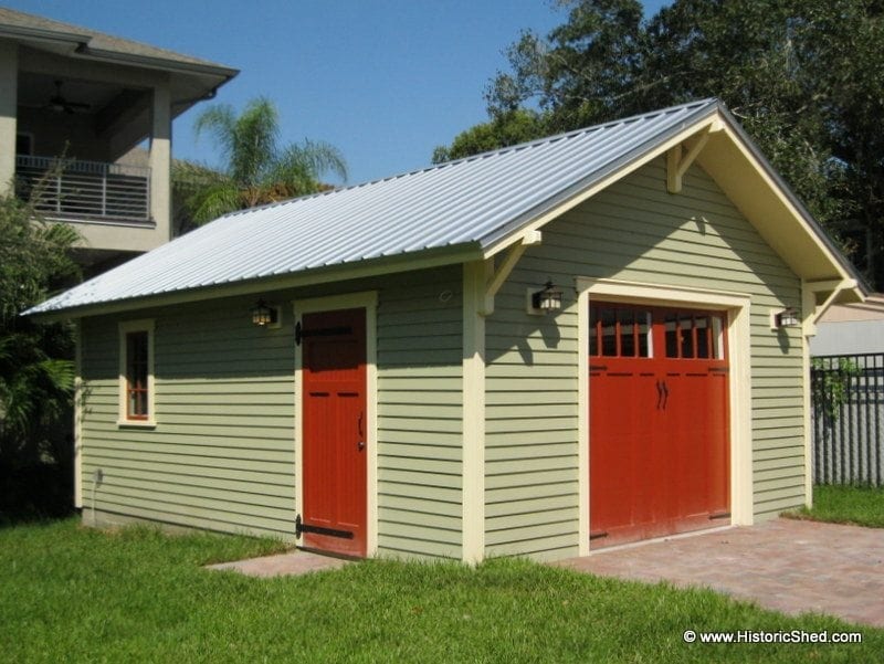 Detached Bungalow Garages Historic Shed Florida