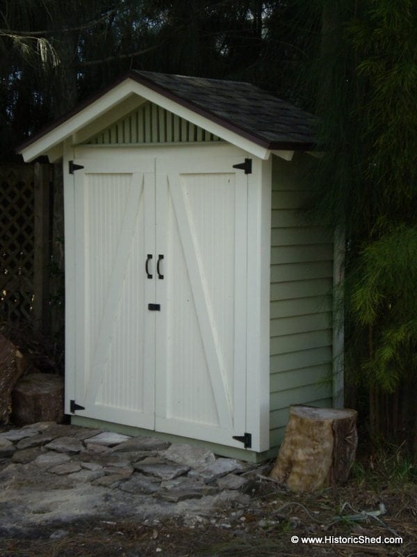 8' x 12' lean-to narrow storage shed cu-7 - portable